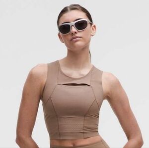 Lululemon Go Further Ice Storage Tank Top W10 Tan